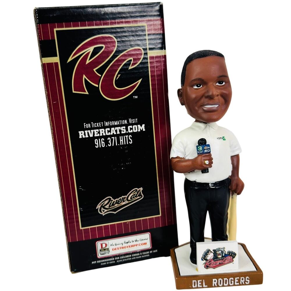 Del Rodgers Sacramento River‎ Cats 2008 Collector's Edition Bobblehead KCRA 3